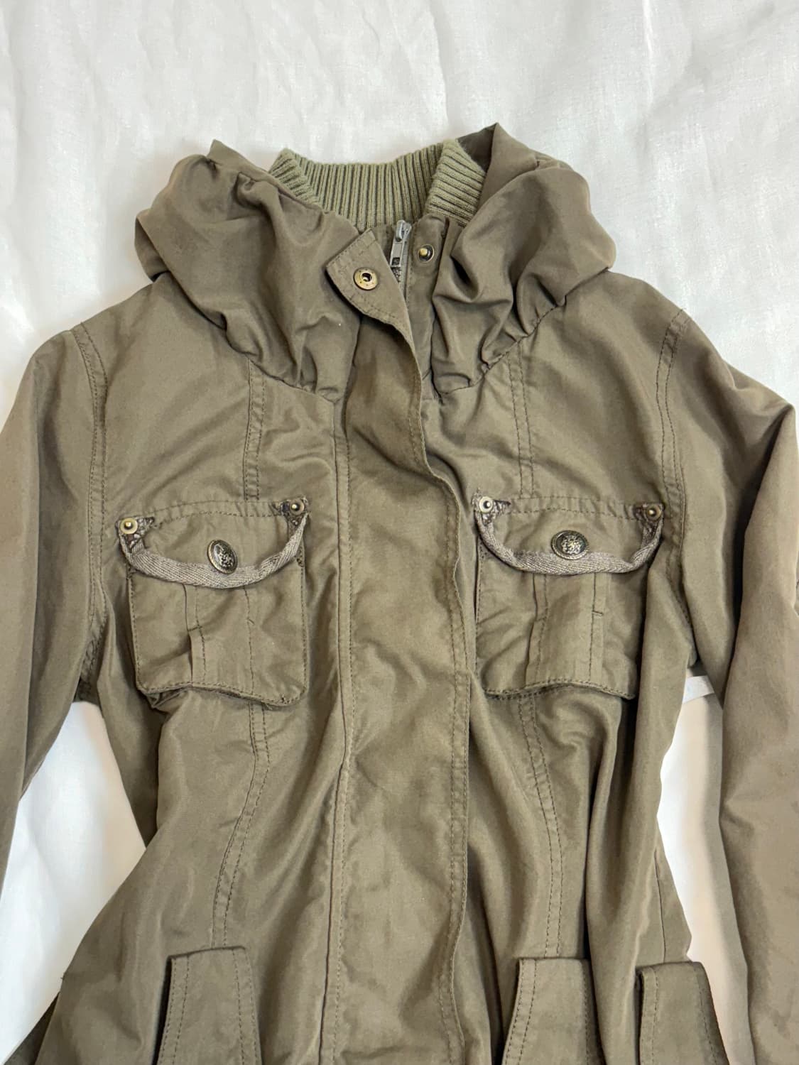 Jpn y2k 포켓 디테일 브라운야상자켓 상품이미지3