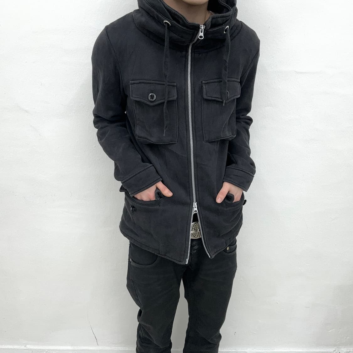 Black 3d pocket Bono hood jacket 상품이미지2