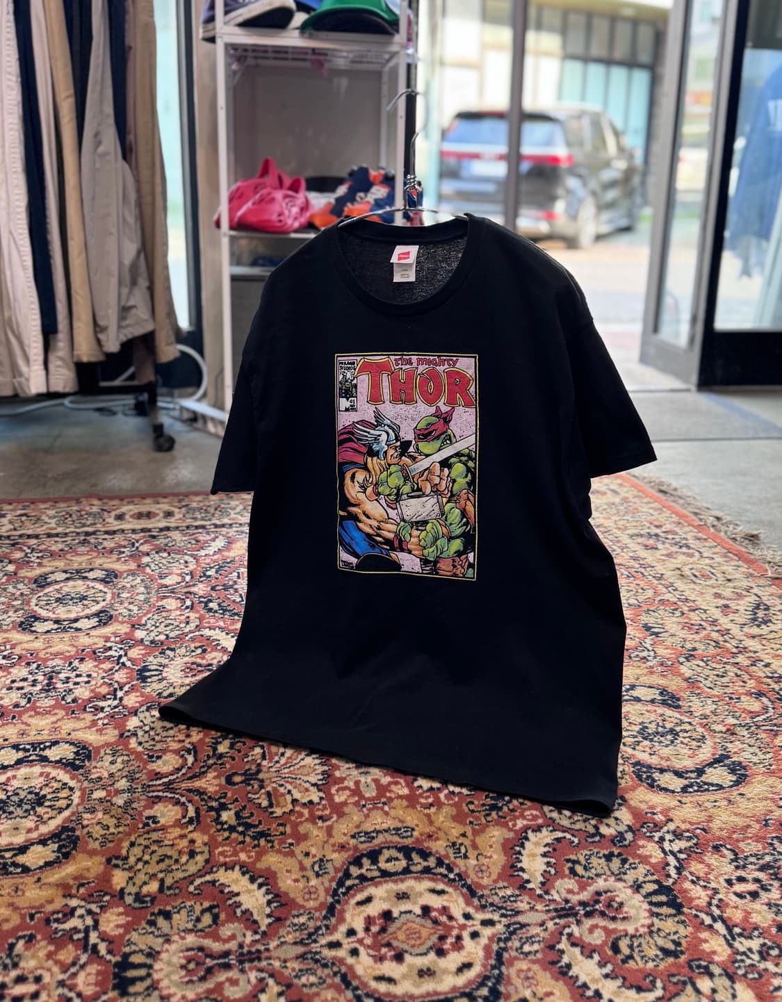 빈티지 토르 마블 카툰 애니 반팔 티 L 692 상품이미지1