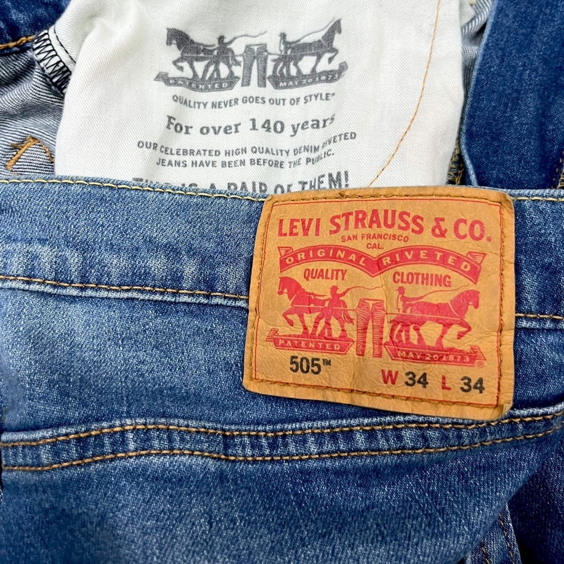 리바이스 505 데님 팬츠 (34) 상품이미지9