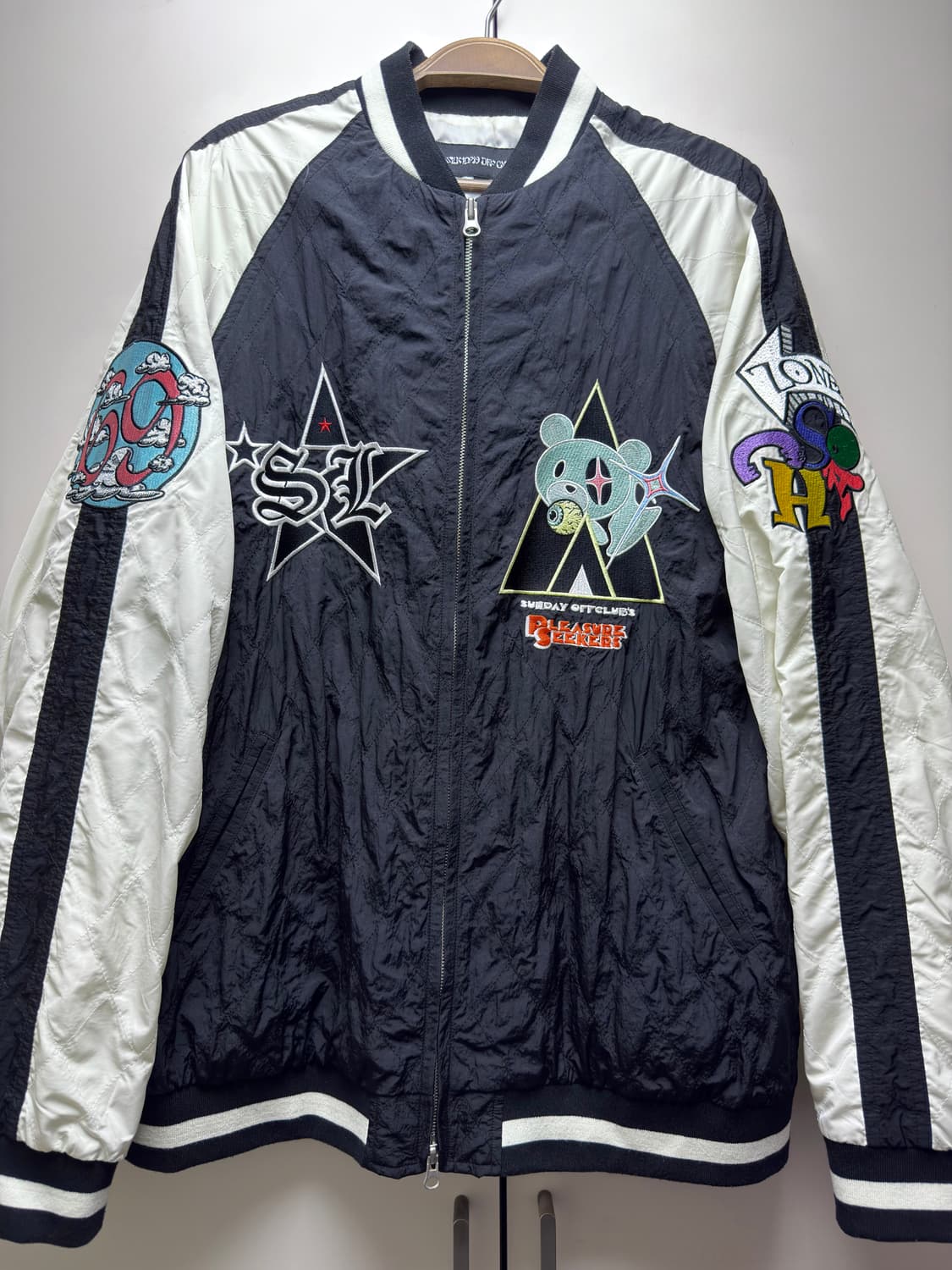 Psychic Teddy Souvenir Jacket - Balck 상품이미지1