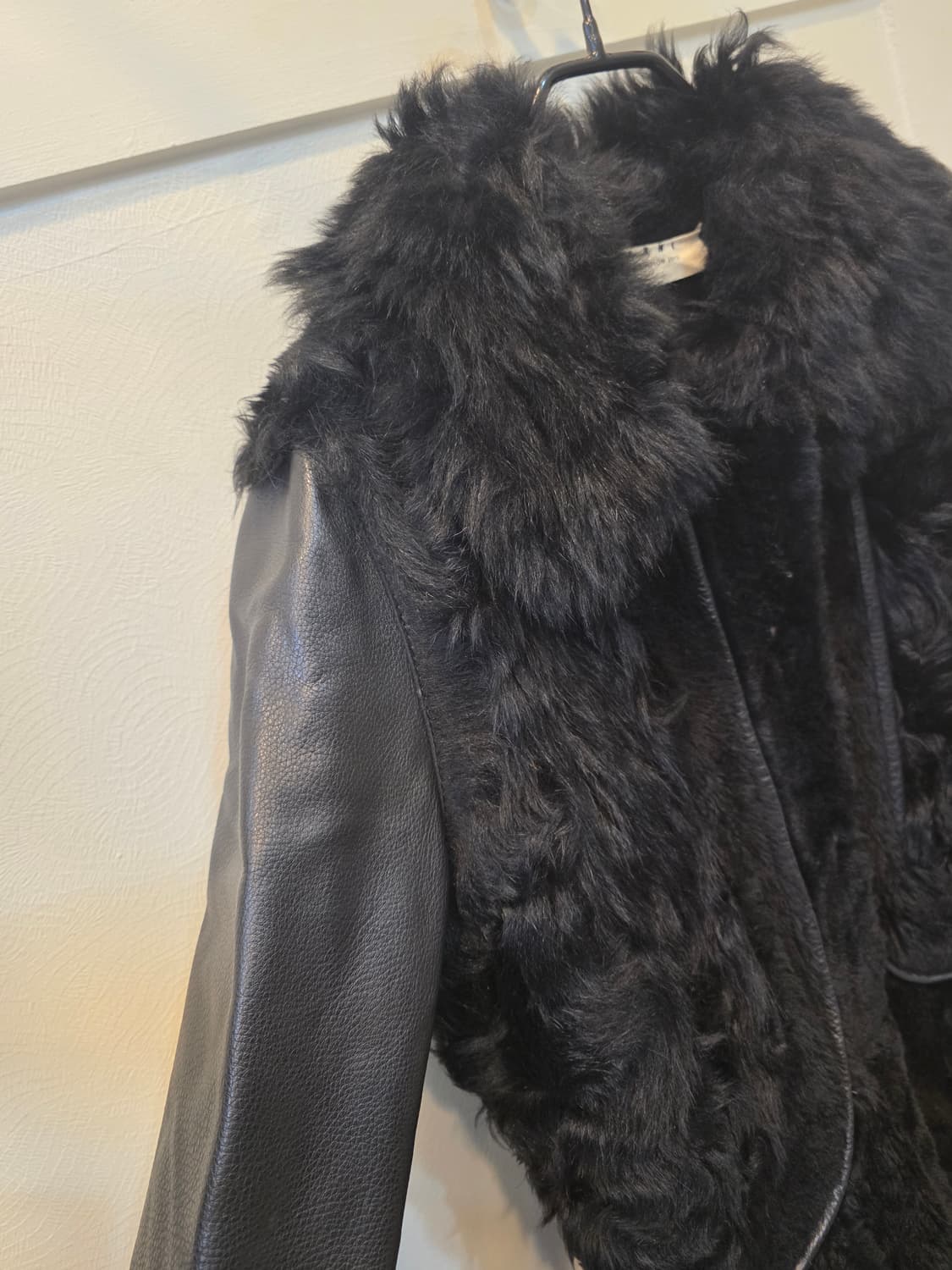 마르니 블랙 레더퍼 롱코트윈터에디션 상품이미지3