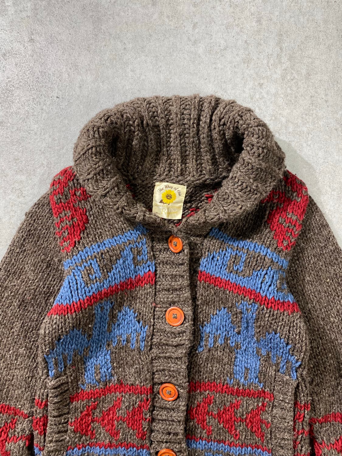 [M] Ray beams 레이빔즈 페루 메이드 코위찬 가디건 상품이미지2