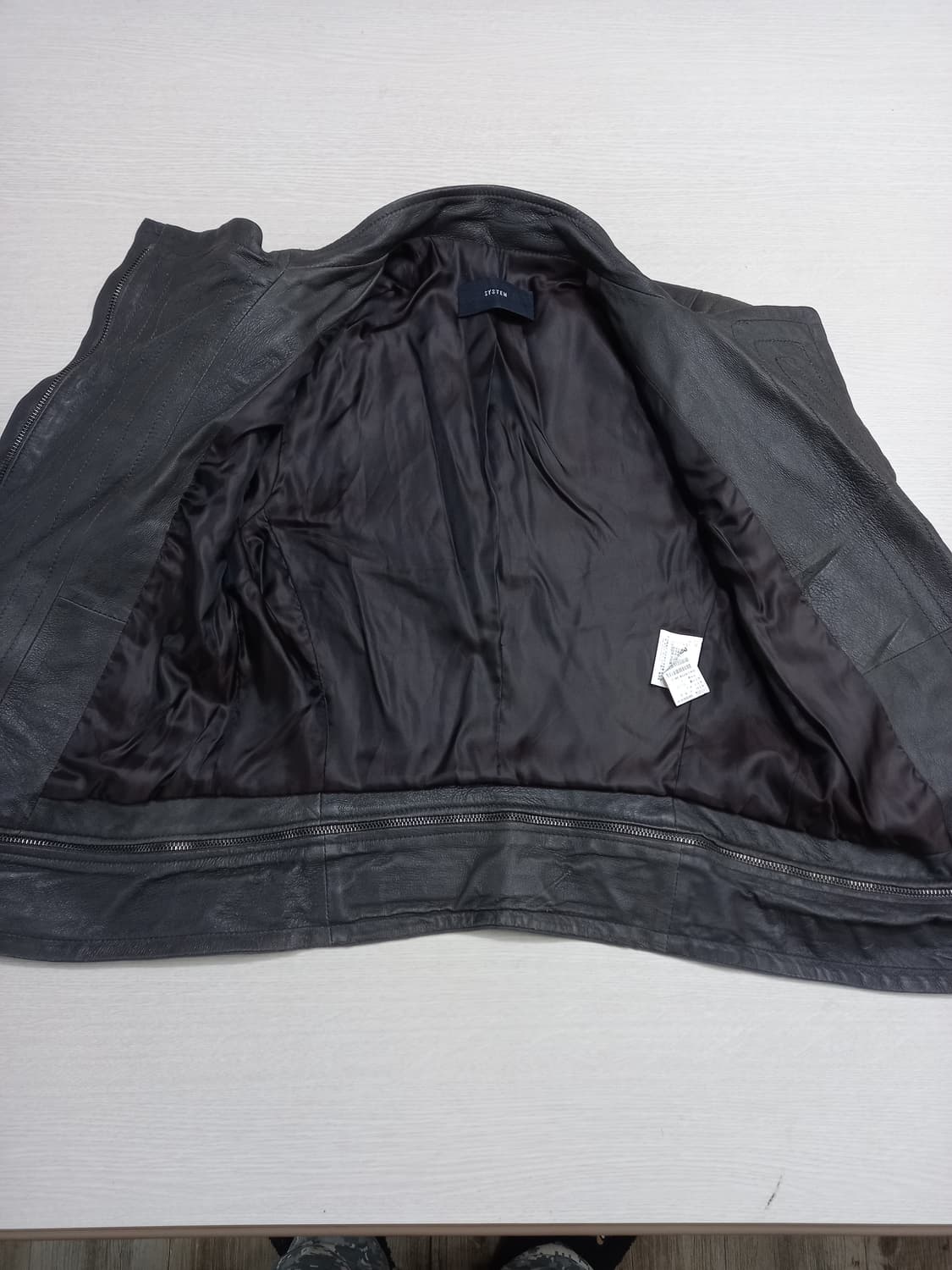 S80 SYSTEM 한섬 양가죽 라이더 자켓 다크브라운 S-205 상품이미지5