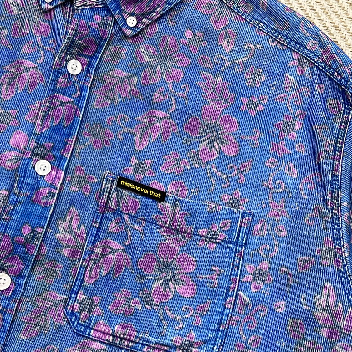 디스이즈네버뎃 플라워패턴 코듀로이 셔츠 r3273 상품이미지4