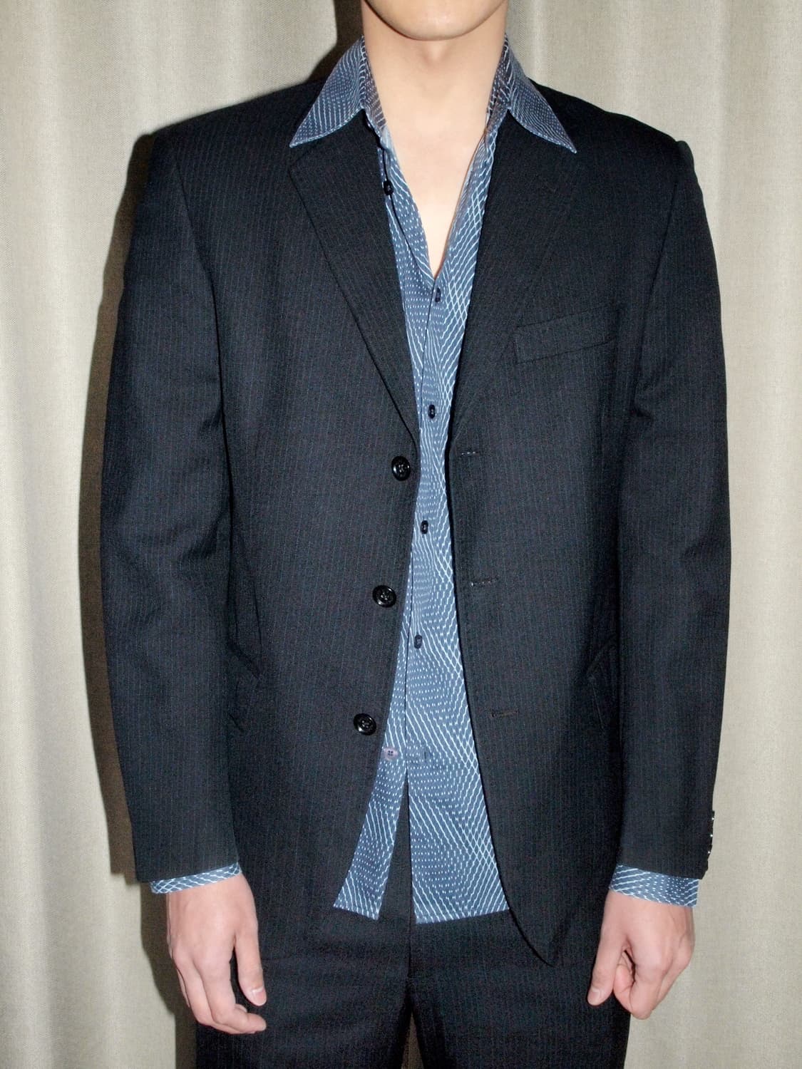 Virgin Wool Pin Stripe Jacket 상품이미지1