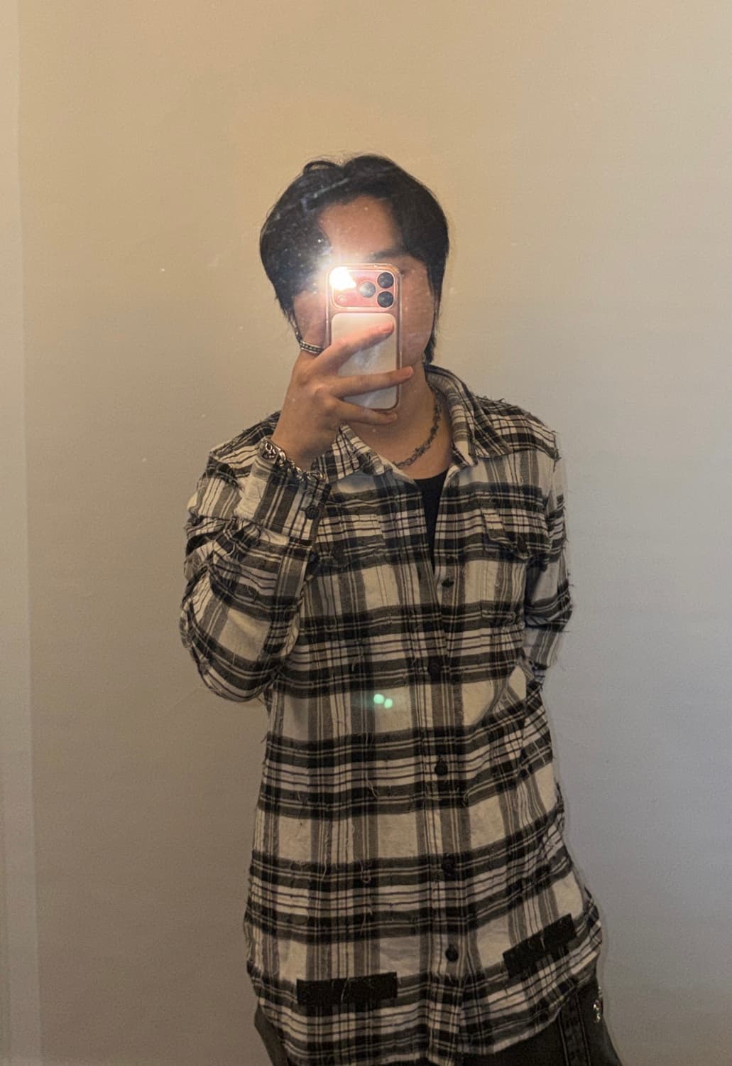 오프화이트 스프레이 셔츠 상품이미지2