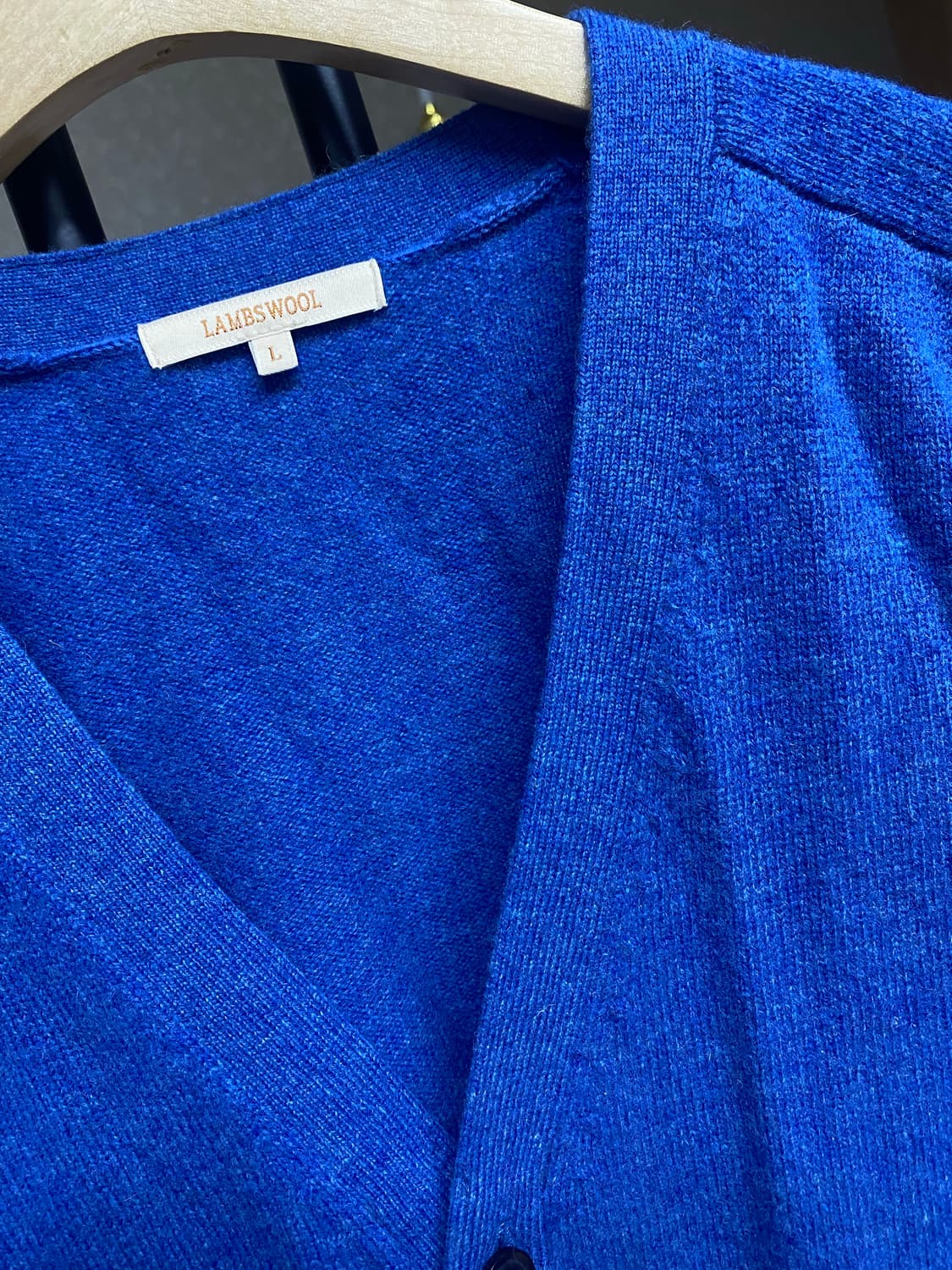 유니클로 램스울 가디건 블루 L 상품이미지1