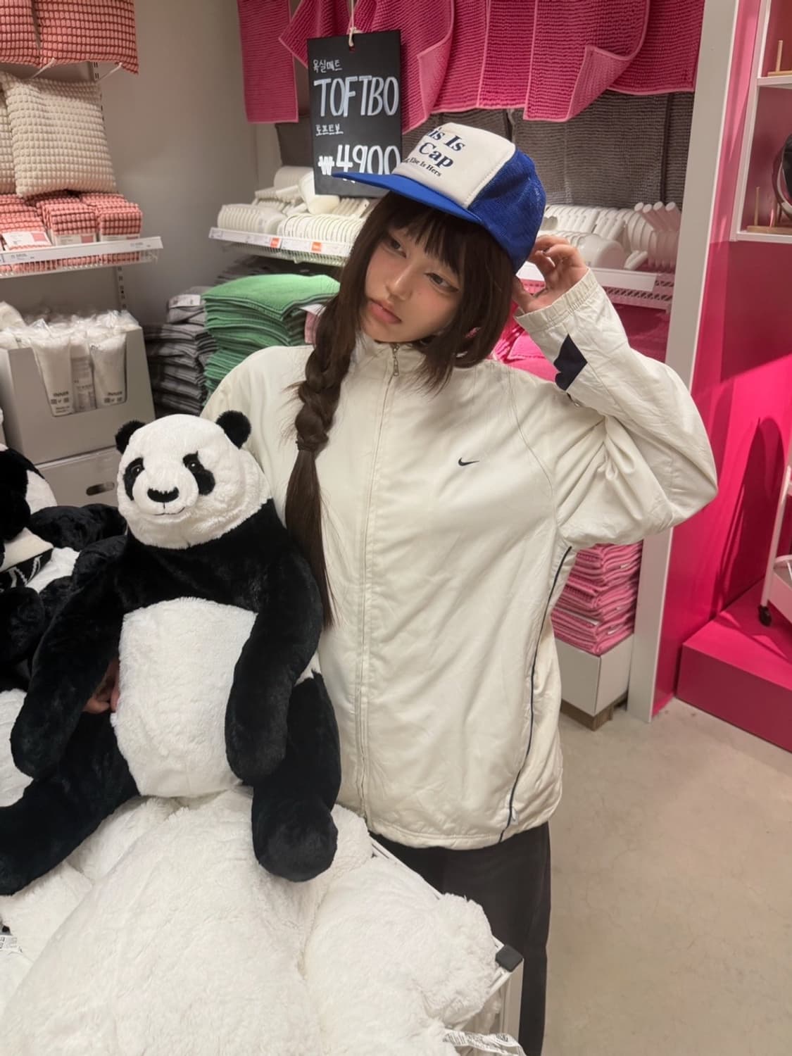 90s NIKE 올드스쿨 화이트 윈드브레이커 jk 상품이미지2