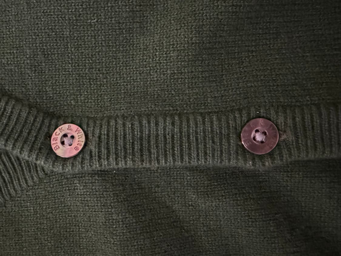 (신품급)black & white 블랙앤화이트 가디건 LL 상품이미지5