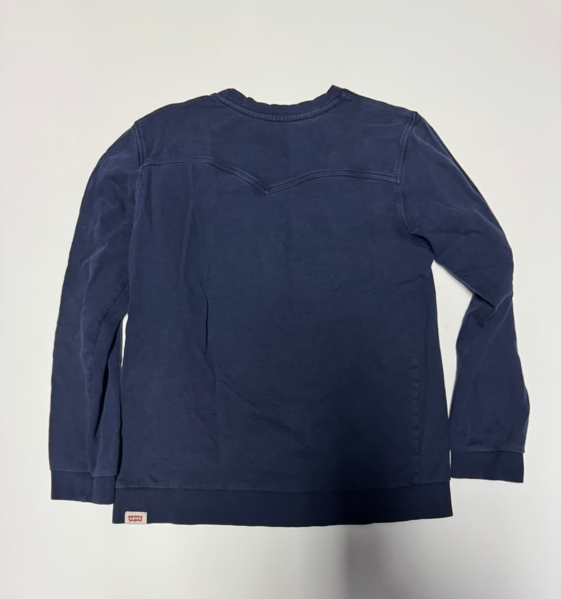 여성 리바이스 스펠로고 빈티지 긴팔 티셔츠 S 네이비 키즈 상품이미지2
