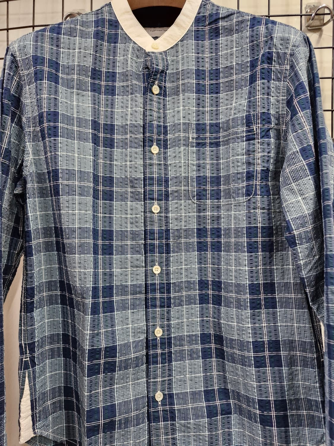 95M 커스텀멜로우 체크 긴팔 셔츠. 상품이미지5