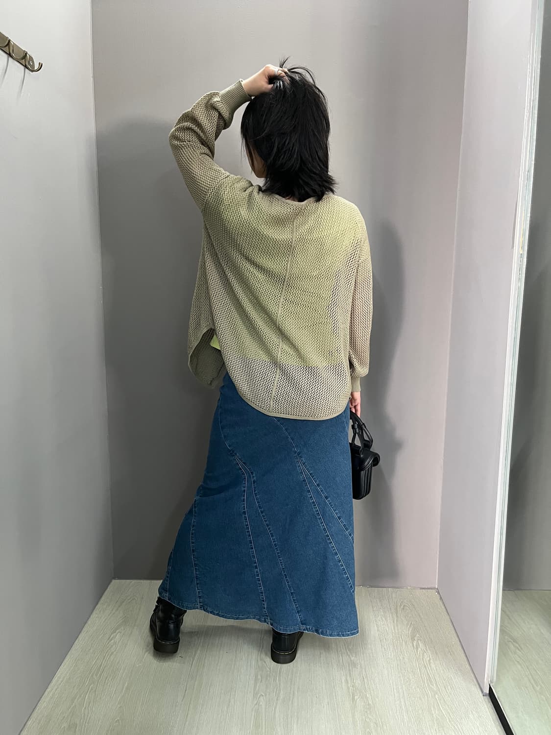 C019 JPN GU 메쉬 니트 가디건 상품이미지3