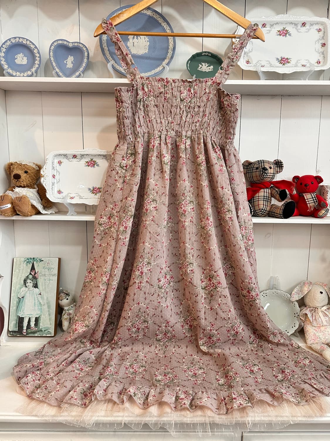 axes femme(악시즈팜) 로즈가든 플라워 쉬폰원피스 상품이미지5