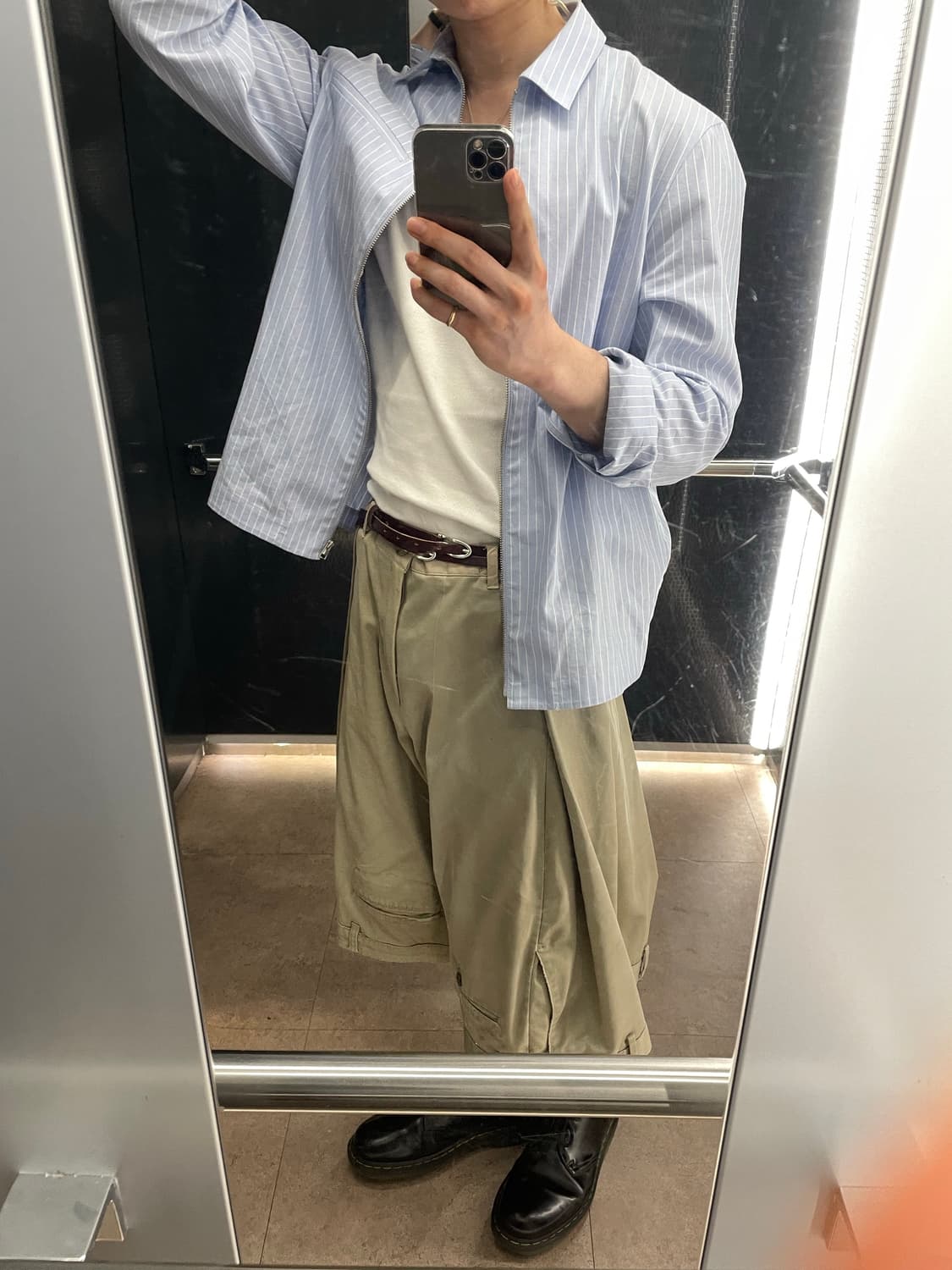 [80] 아워레가시 트윈 텅 벨트 버건디 상품이미지4