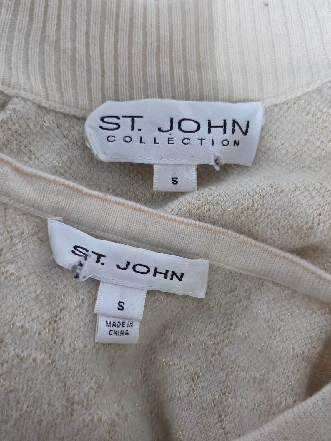 (정품) [세인트존] 캐시미어 블렌드 메탈릭 니트 트윈세트 | 0019 상품이미지4