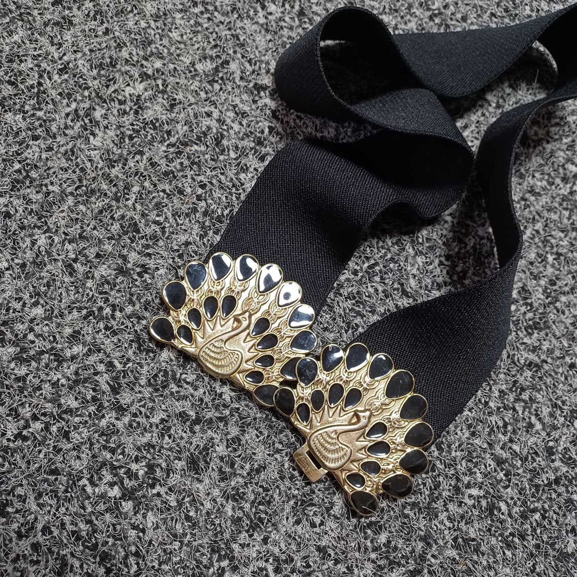 빈티지 공작새 장식  벨트 블랙 상품이미지3