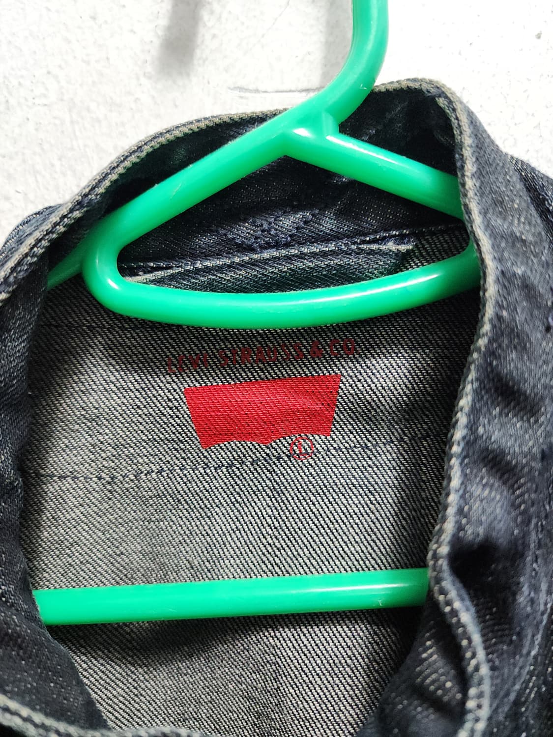 리바이스 00년대 Y2K 다크 인디고 집업 바이커 청자켓 상품이미지8