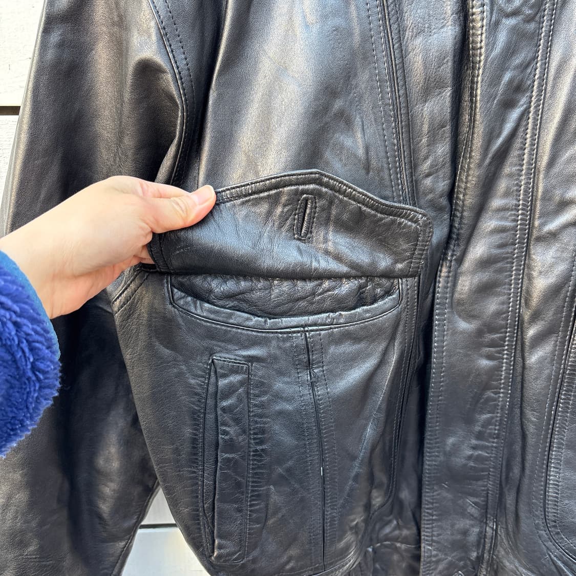 Yves Saint Laurent 입생로랑 레더 가죽 자켓 상품이미지3