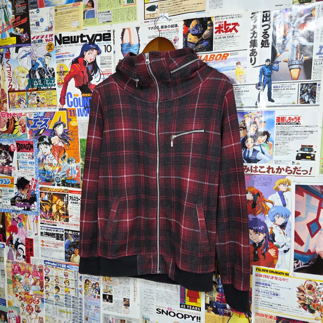 JPN 타탄체크 펑크 후드집업 상품이미지2