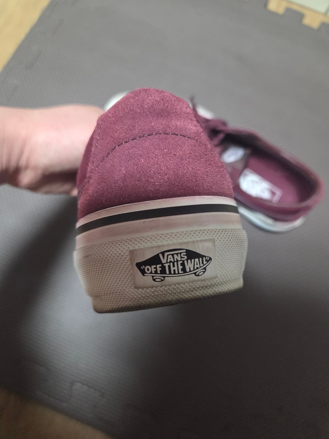 반스 스케이트 로우 어레인지 버건디 스웨이드 240 상품이미지3