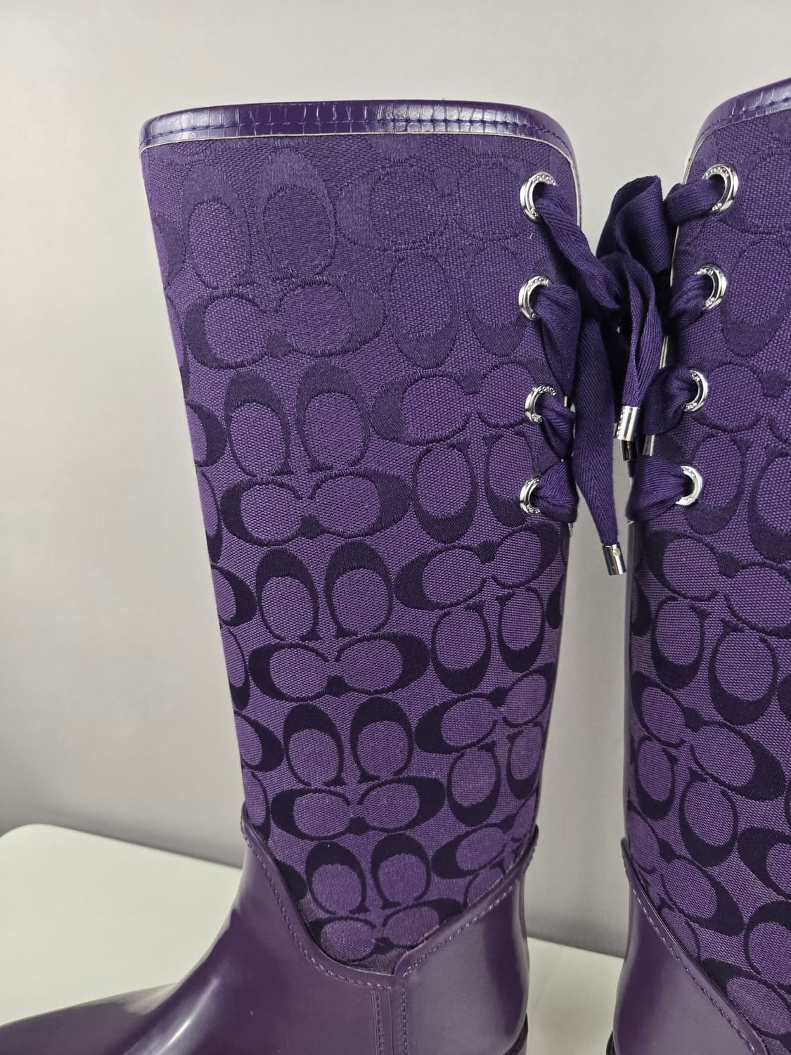 COACH 코치 레인 부츠 장화 8B 245-250 신발 정품 상품이미지5