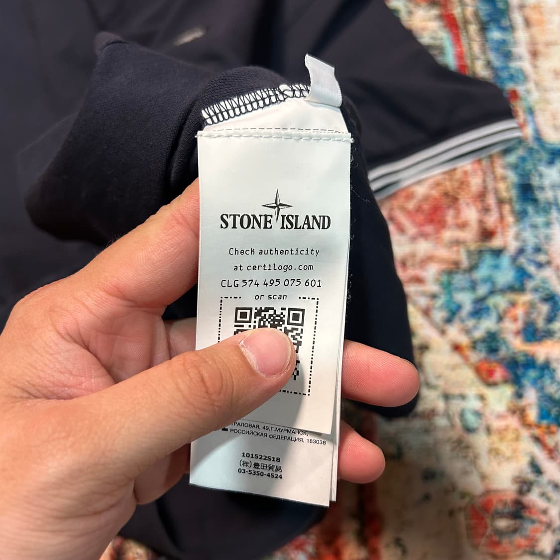 [XL] 스톤아일랜드 슬림핏 카라 반팔 상품이미지5