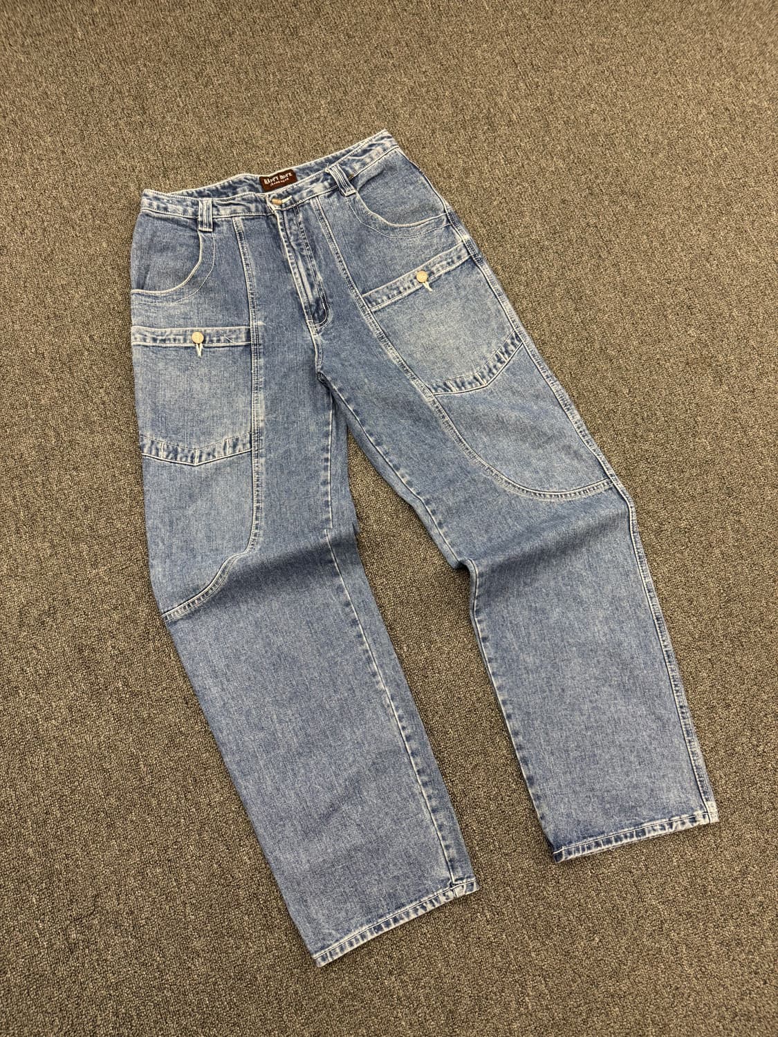 2L) Happy Hope 빈티지 올드스쿨 y2k 포켓 데님팬츠 상품이미지1