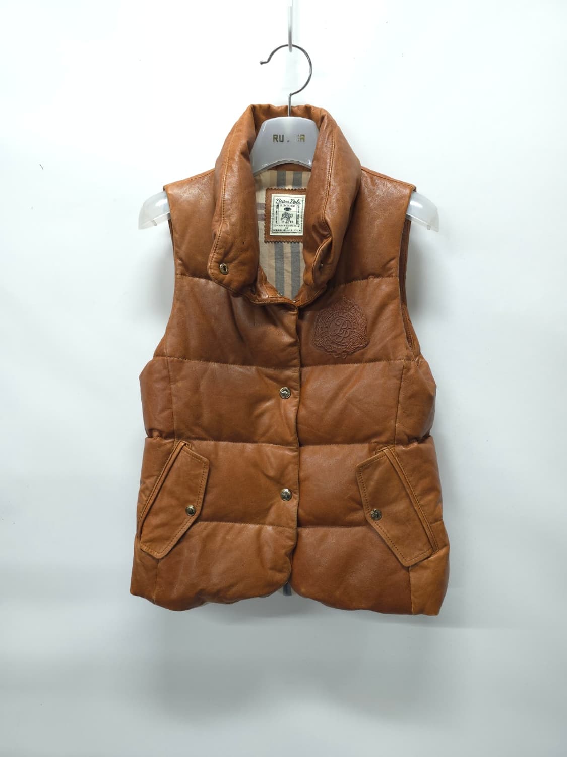 빈폴 빈티지 여성 양가죽 패딩 베스트(90사이즈) 상품이미지1