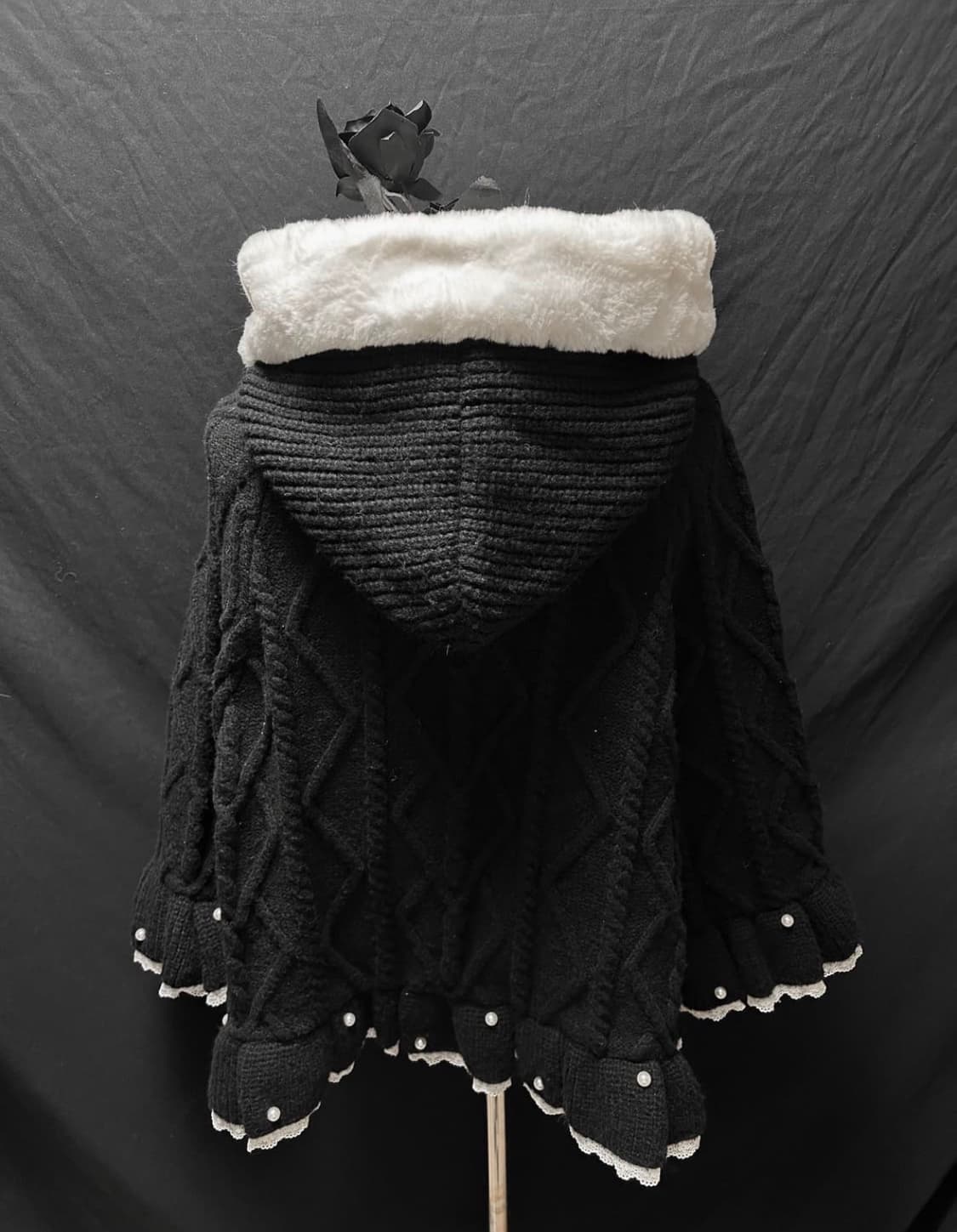 앙크루즈 지뢰계 양산형 후드 판초 상품이미지4