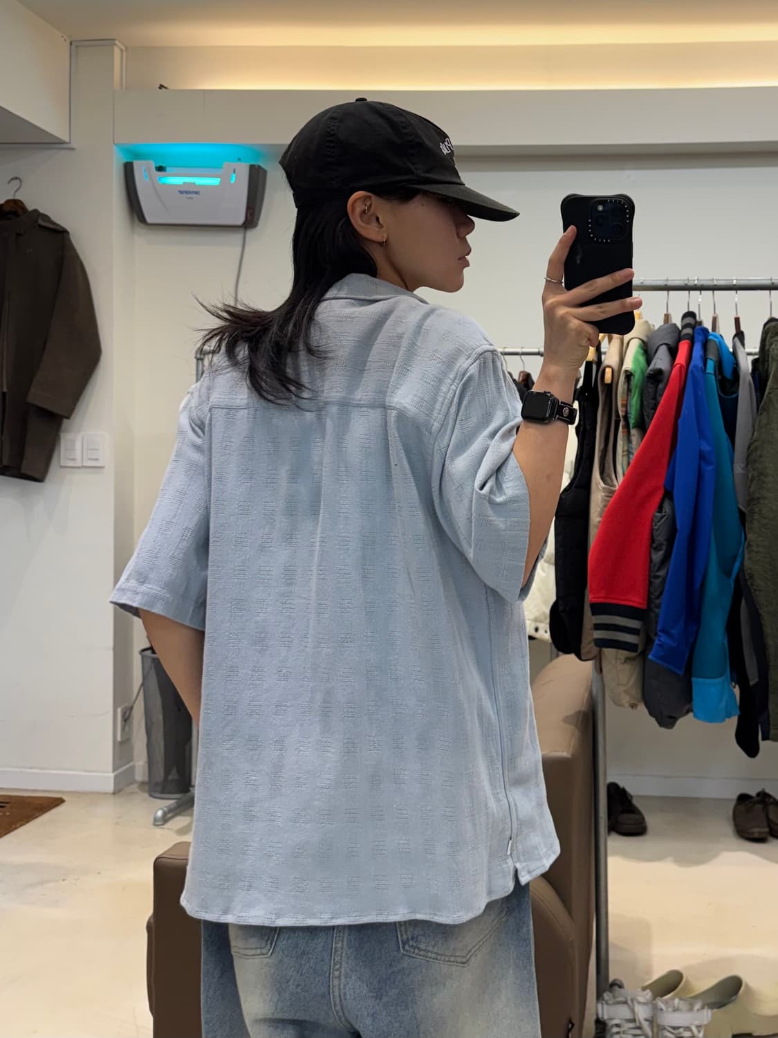 왁스 런던 시어서커 반팔 셔츠 상품이미지6