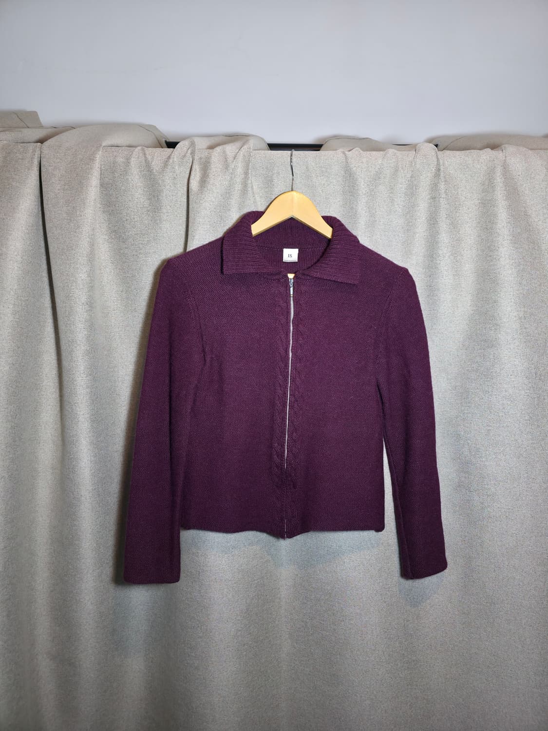  I.S sunao kuwagara zip-up knit cardigan 상품이미지2