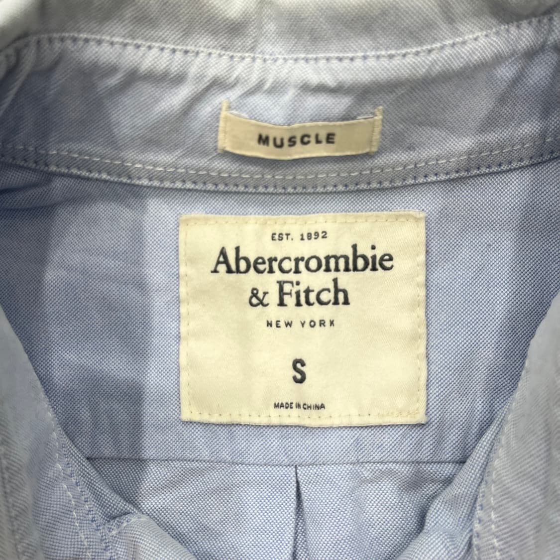 S 아베크롬비 연하늘 셔츠 상품이미지3