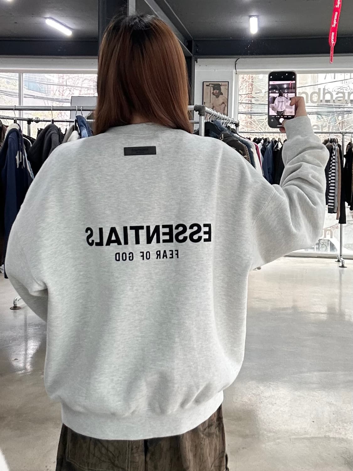 피어오브갓 에센셜 크루넥 스웻 맨투맨 상품이미지1