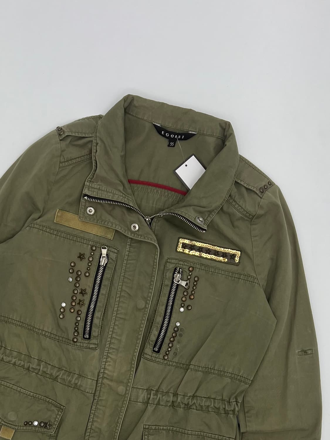 에고이스트 스터드 디테일 야상자켓 상품이미지2