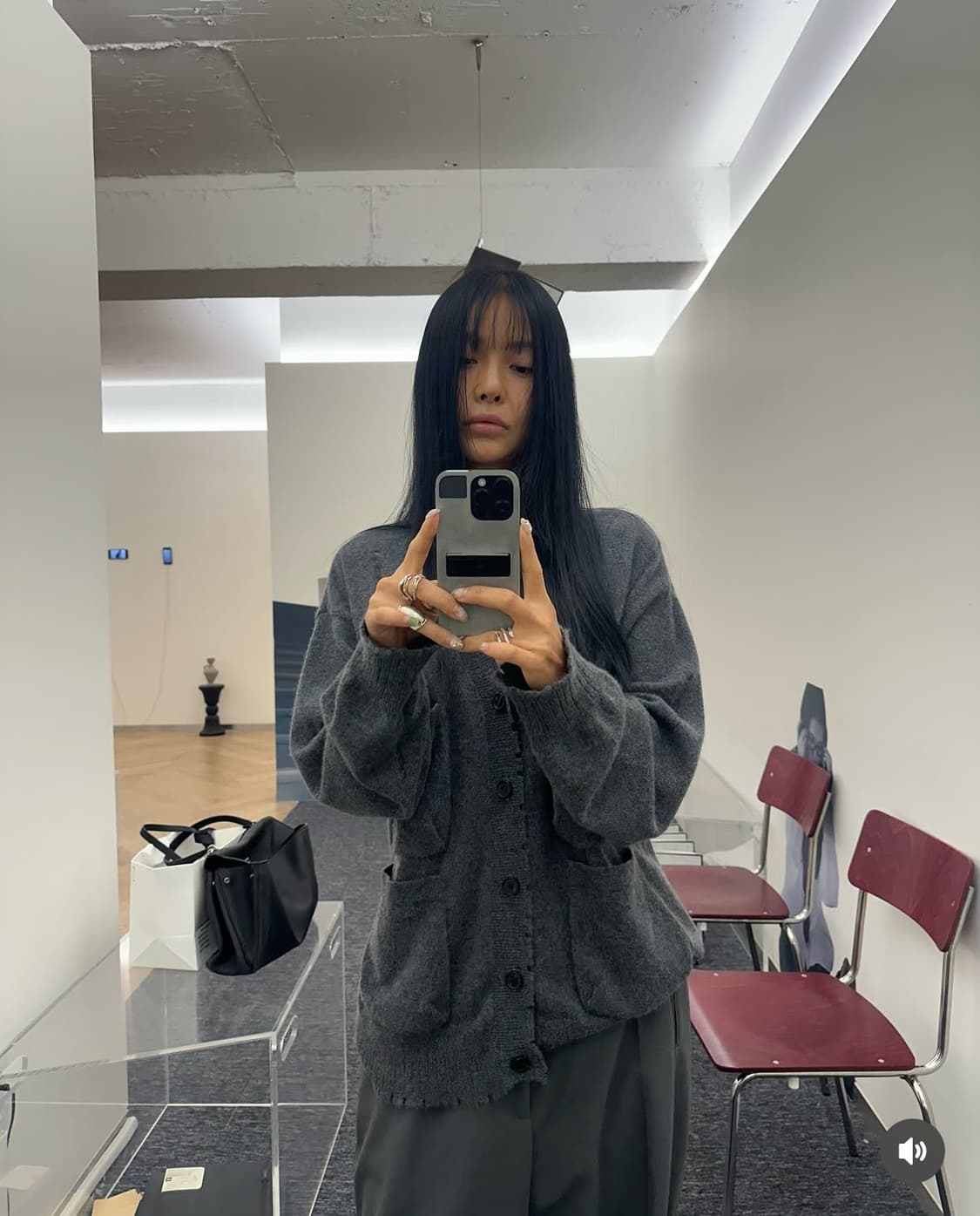 후왓웨어 멀티포켓 캐시미어 가디건 상품이미지2