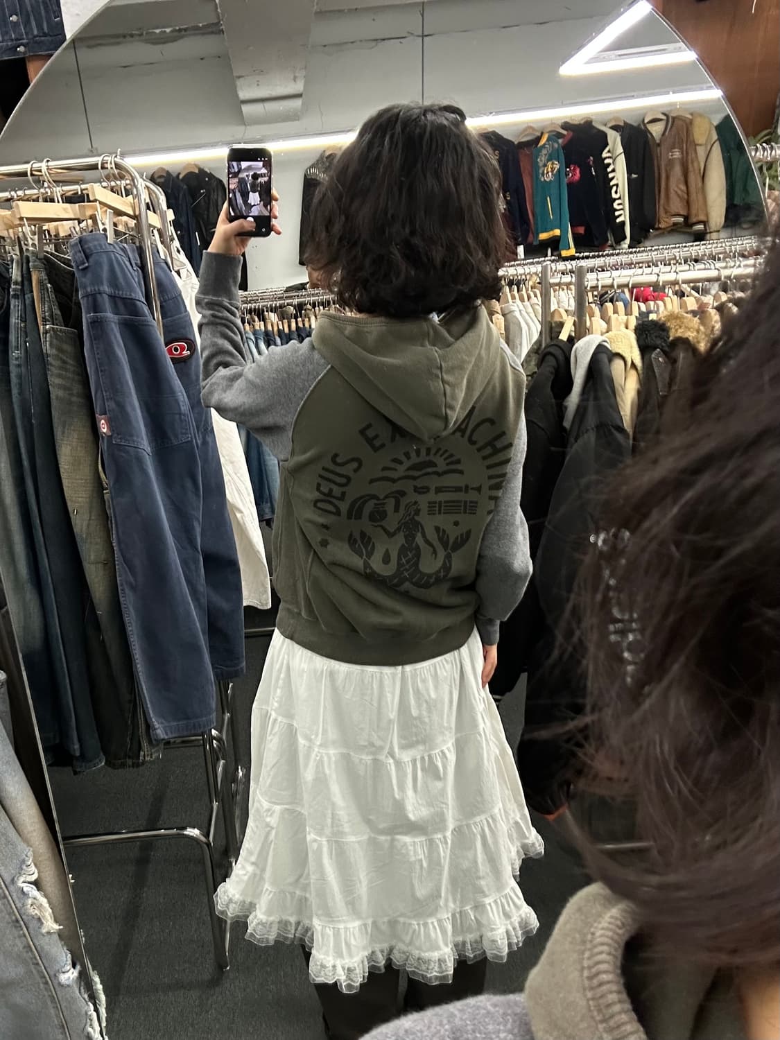 S)데우스 재팬 빈티지 투웨이 배색 후드집업 상품이미지2