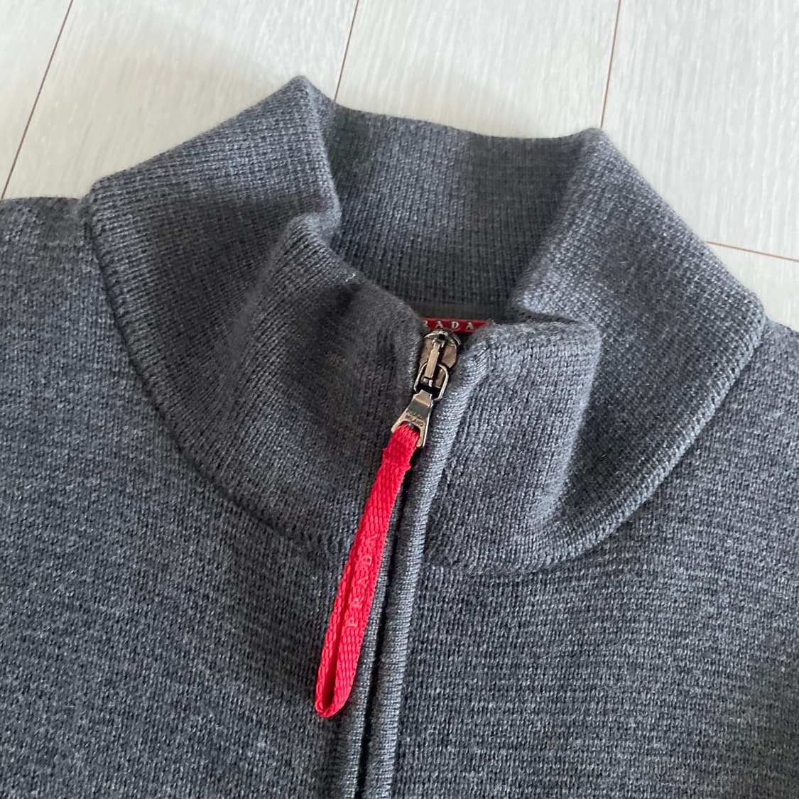 [52] 00s 프라다 스포츠 울 니트 집업  상품이미지2