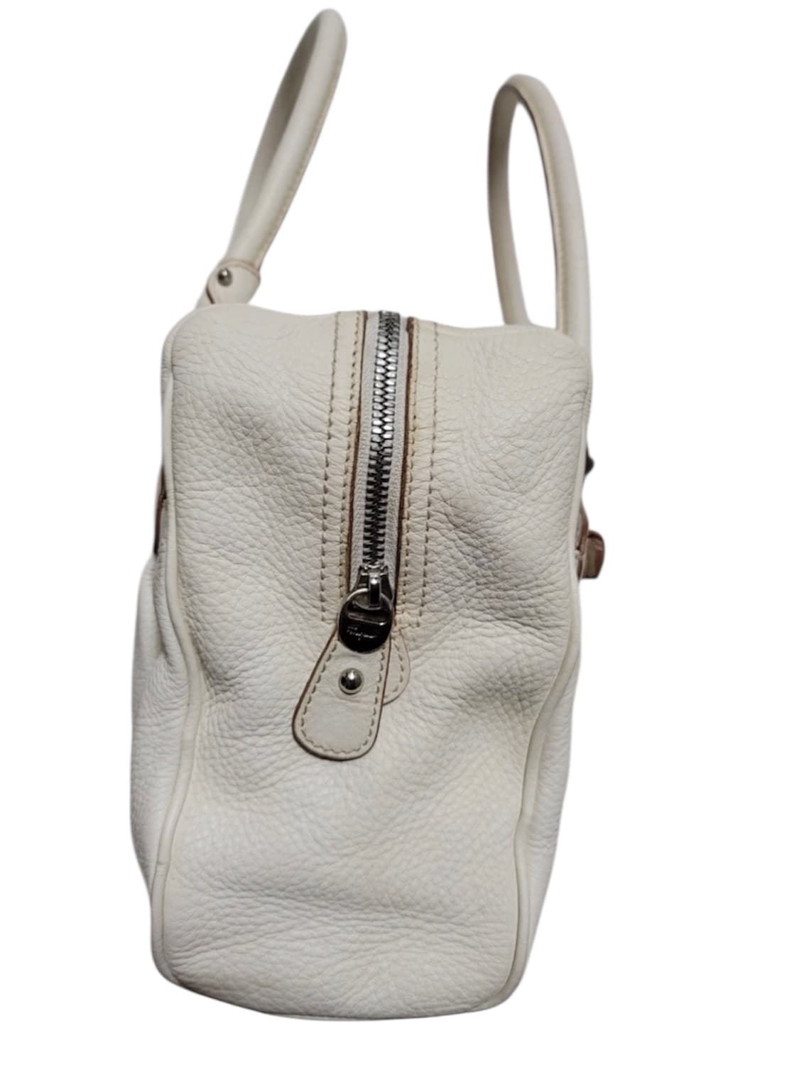 페레가모 화이트 토트백 숄더백 상품이미지4