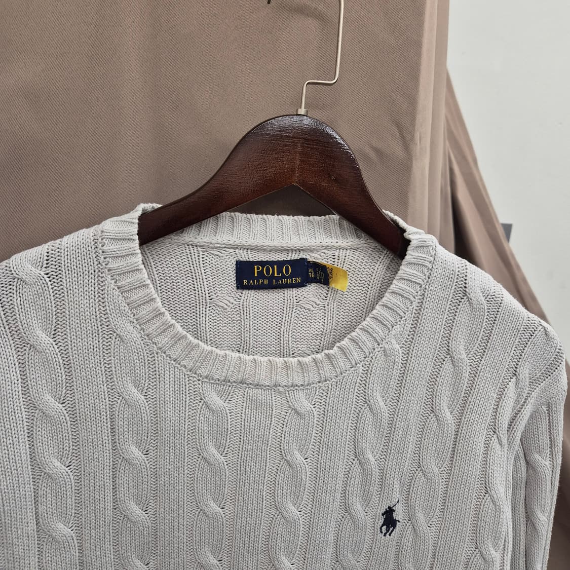 폴로 랄프로렌 케이블 니트 XL 상품이미지2