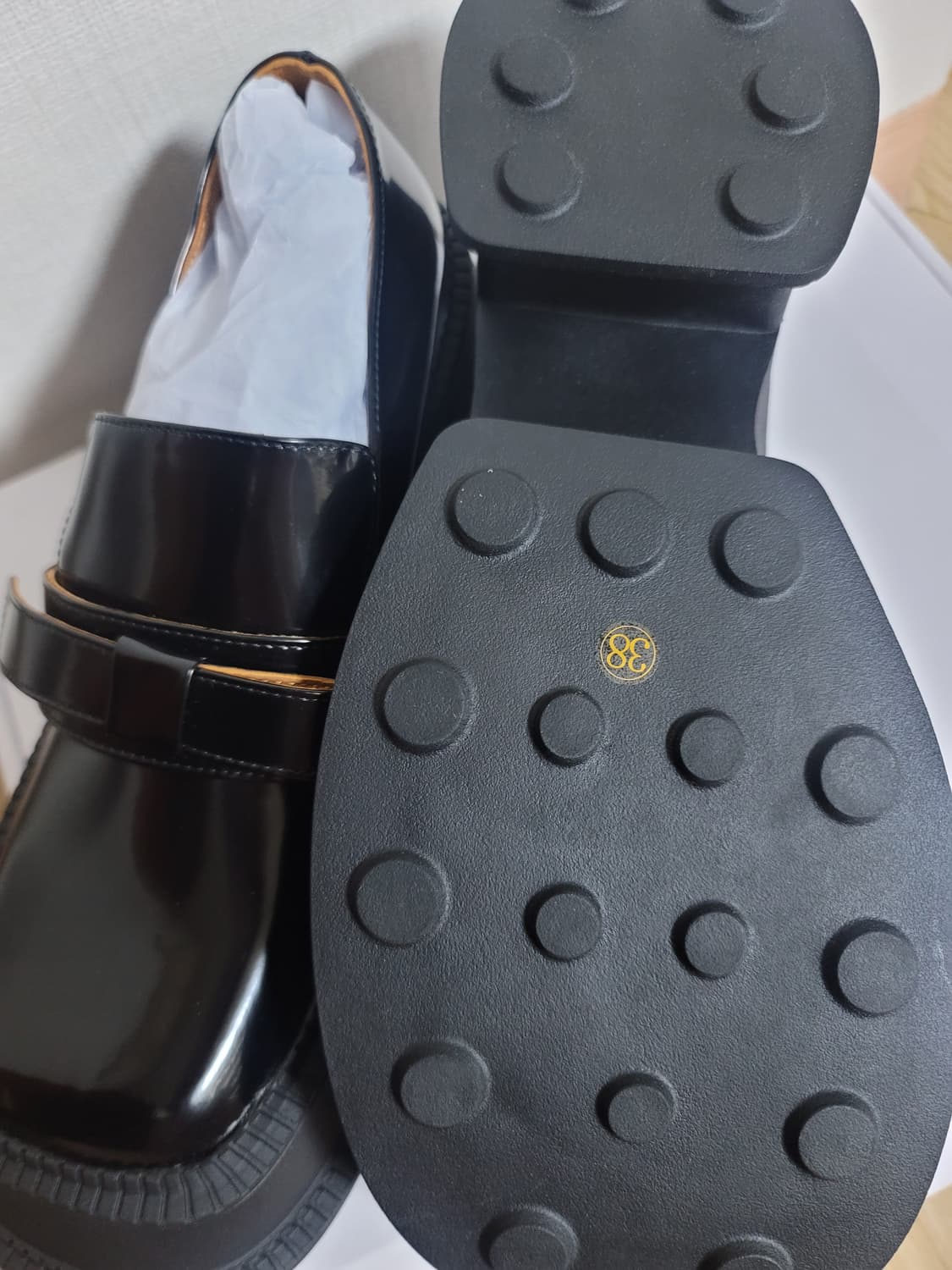 SHUSHU/TONG 슈슈통 리본 블랙  로퍼 상품이미지4