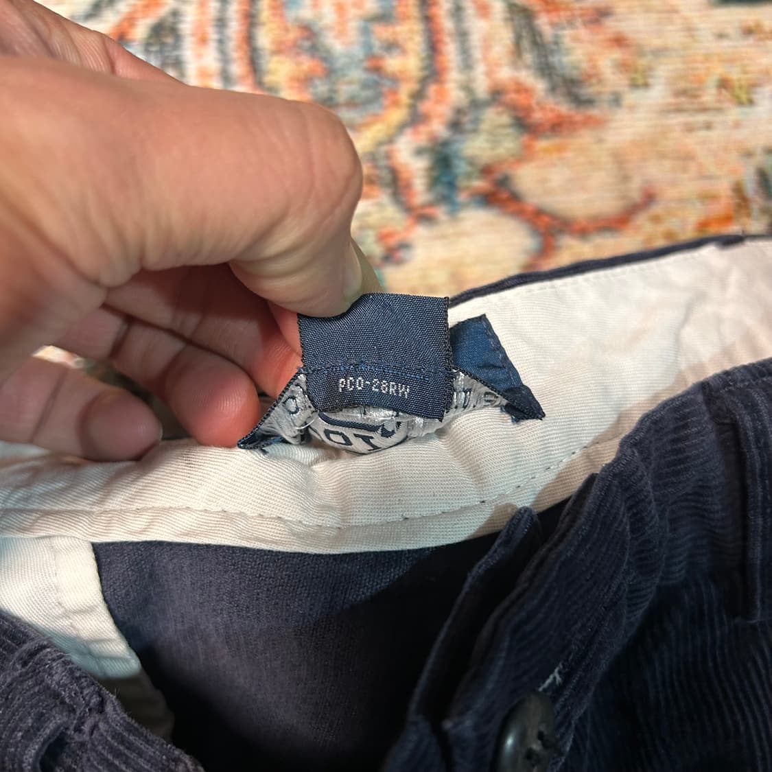 [36/36] 90s 폴로 랄프로렌 코듀로이 팬츠 네이비 상품이미지7