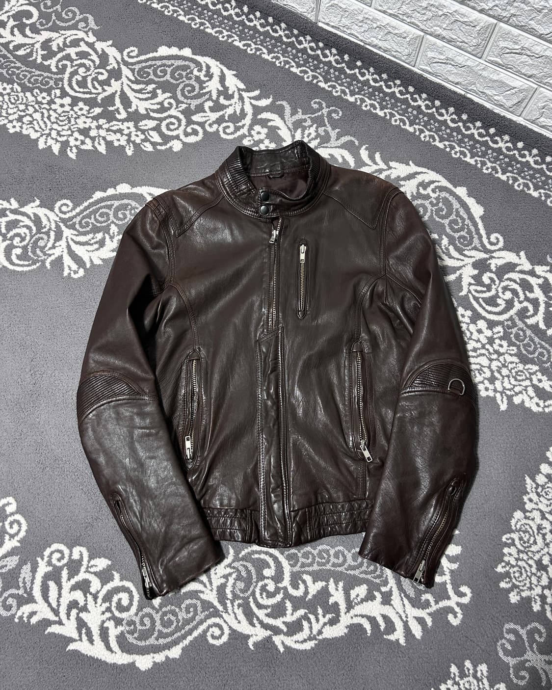 00‘s 딥 브라운 램스킨 자켓 상품이미지4