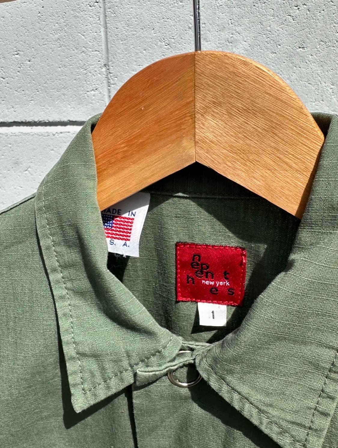 네펜데스 카키 포켓 셔츠원피스 상품이미지3