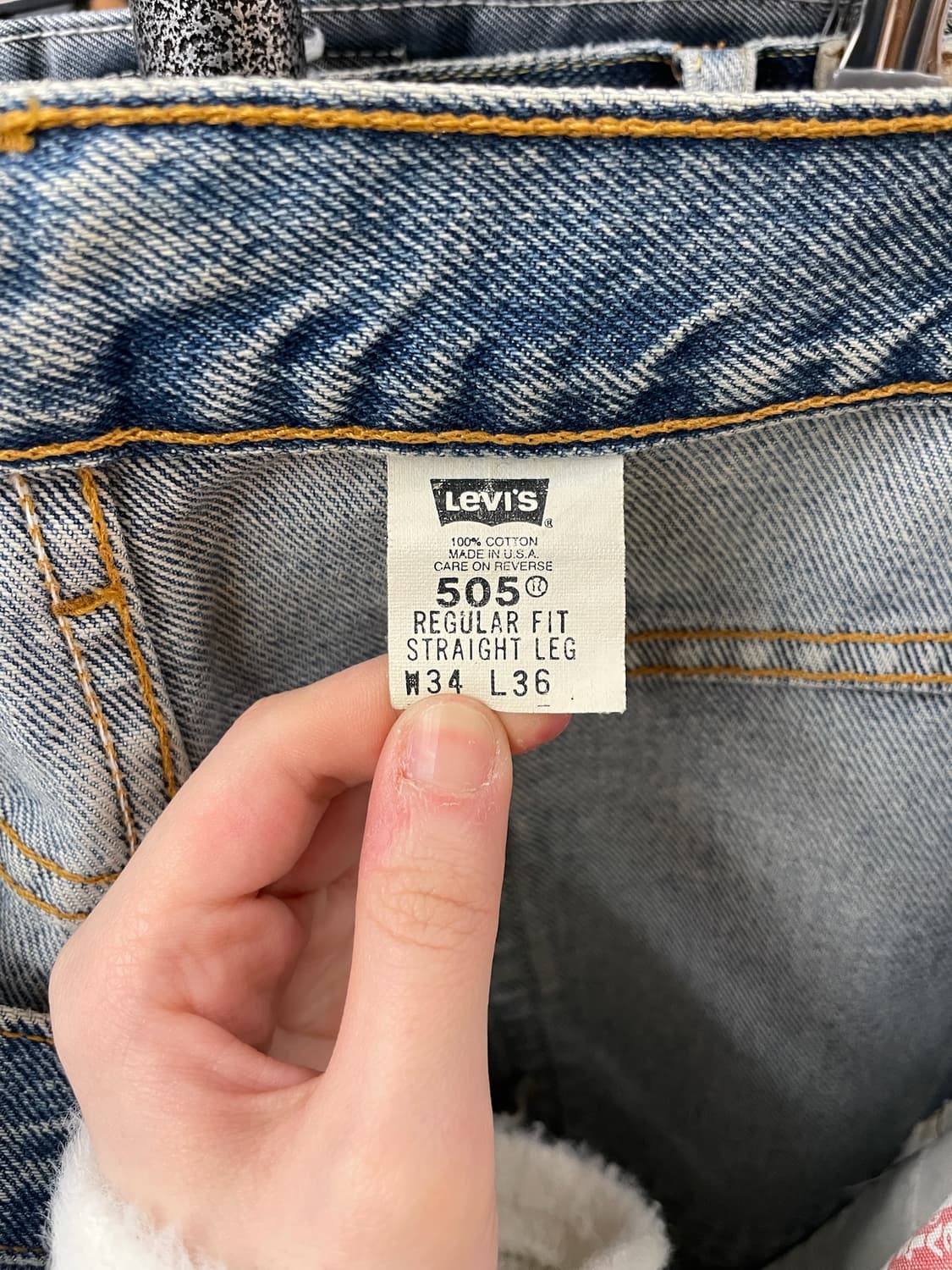 1990s Levis 리바이스 505 USA 데님팬츠 상품이미지9