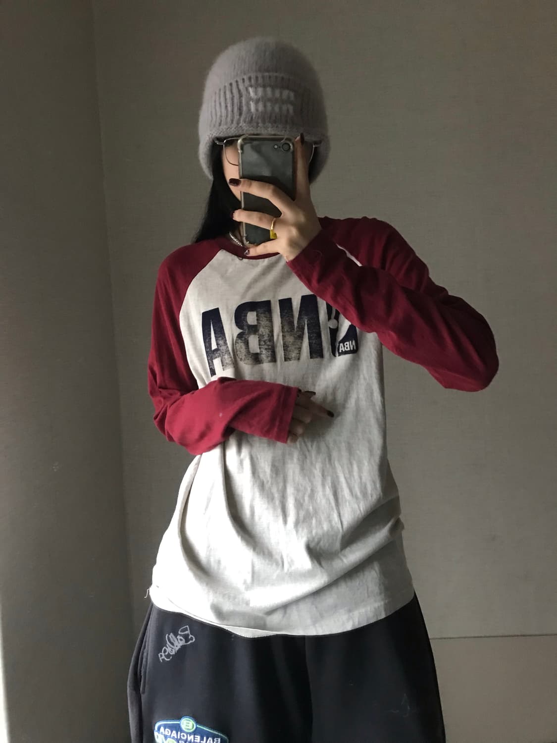 NBA 버건디 나그랑 롱슬리브 상품이미지2
