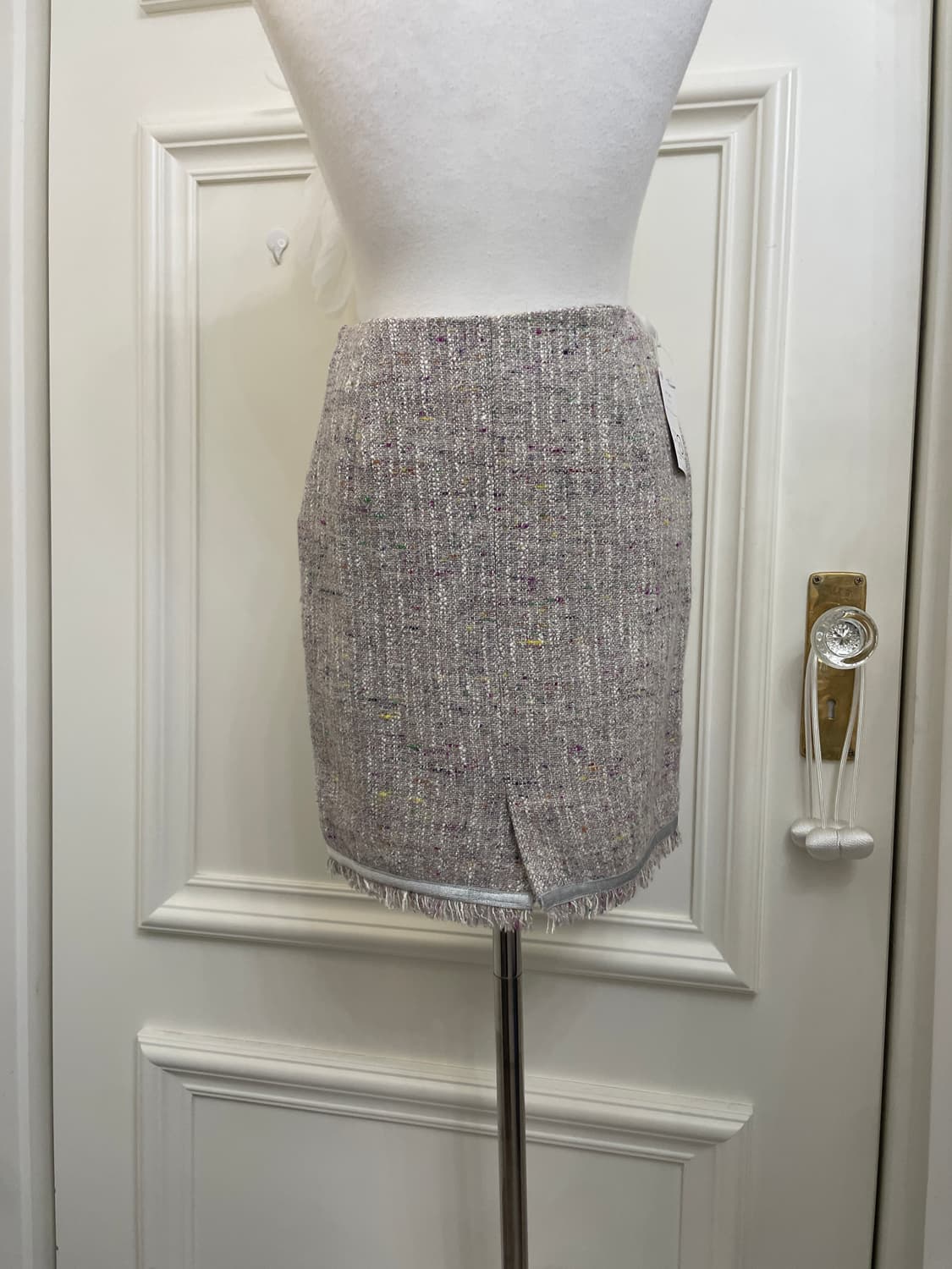 lavender tweed midi skirt(size-34) 상품이미지4
