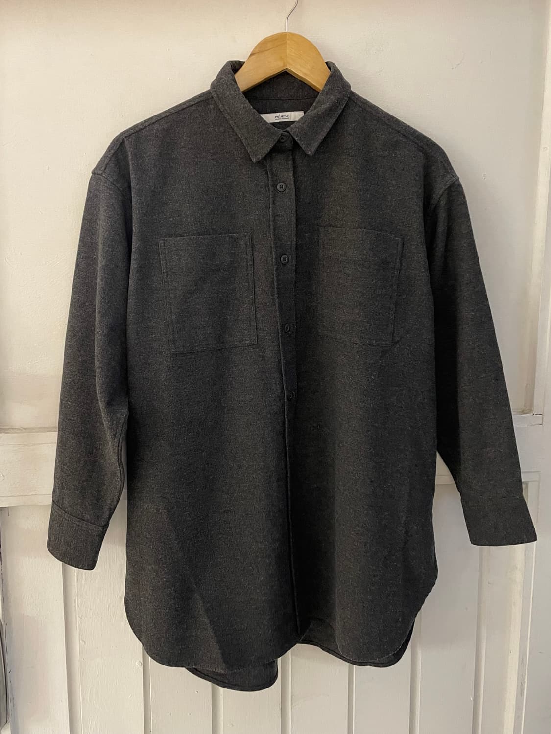 저널스탠다드 리룸 오버핏 울 셔츠 상품이미지2