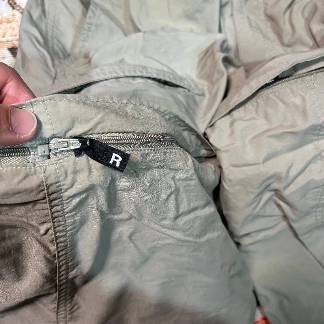 [S] 00s 노스페이스 나일론 컨버터블 팬츠 베이지 상품이미지6