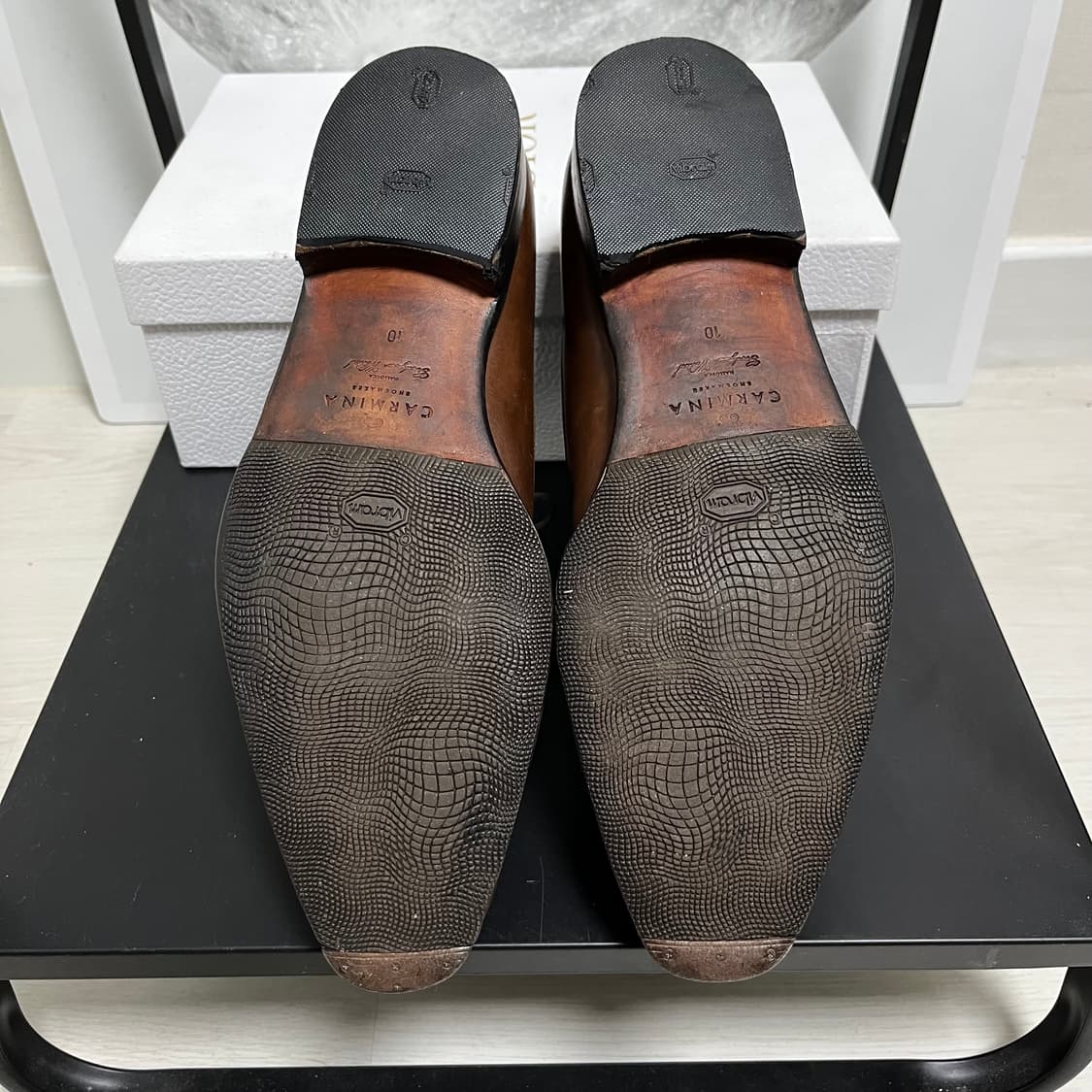 정품 10) 까르미나 10085 브라운 옥스퍼드 구두 상품이미지5